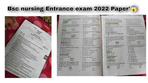 Bsc Nursing Previous Year Question Paper Bsc Nursing Entrance