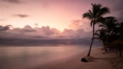 Tropical Beach Sunset Royalty-Free Stock Photo