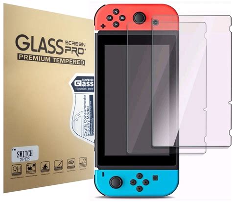 2 Pack Nintendo Switch Screen Protector Tempered Glass Pokanic