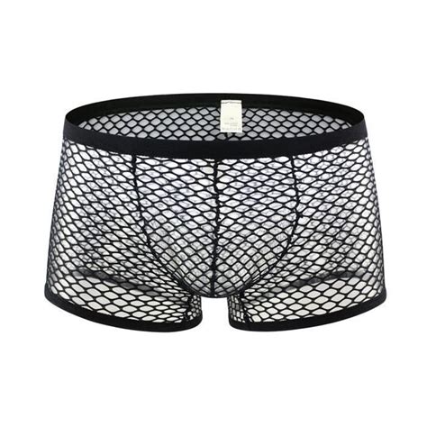 Boxer Shorty Boxer Transparent Pour Homme Sous V Tement En Maille