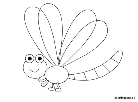 Dragonfly Coloring Page Free