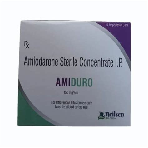 Amiduro Amiodarone Sterile Concentrate I P 150 Mg At Best Price In Mumbai