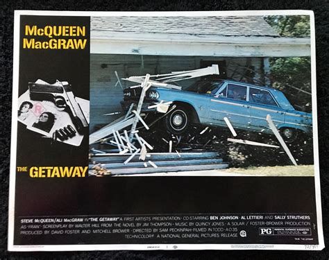 ORIGINAL LOBBY CARDS - THE GETAWAY - 1972 - group of 7 cards - Steve ...