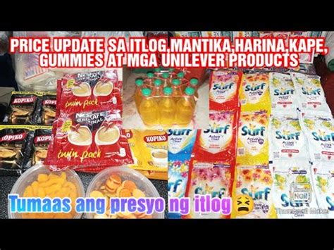 Price Update Sa Itlog Mantika Asukal Harina Kape At Mga Unilever