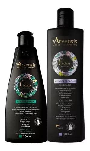 Kit Arvensis Cachos Ativador Ondulados 500ml Condicionador