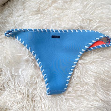 Triangl Women S Blue Bikini And Tankini Bottoms Depop