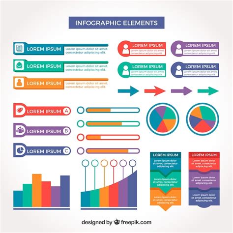 Pacote De Elementos Infogr Ficos Coloridos Vetor Gr Tis