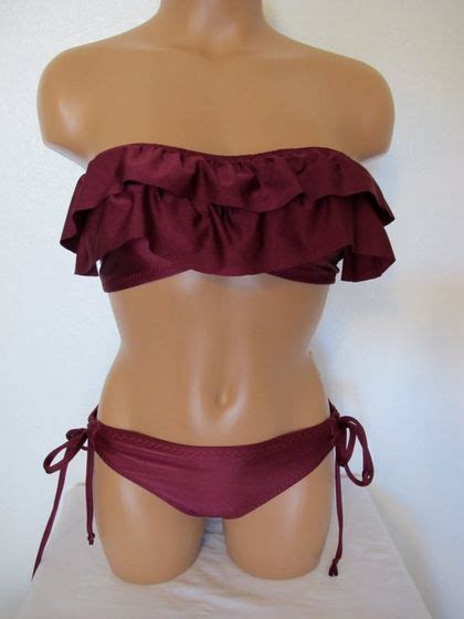 Tube Top Ruffle Bikini By LoveLucyBea On Etsy StyleSays Bikinis