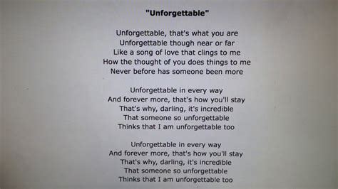 Nat King Cole Unforgettable With Lyrics Anna July 2019 YouTube