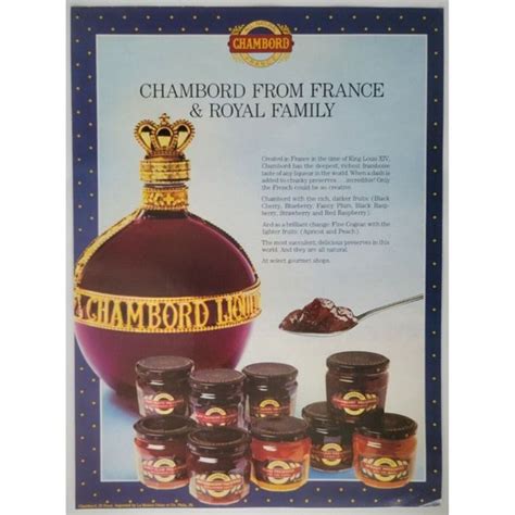 Chambord Wall Decor Chambord Preserves France Liqueur Cognac