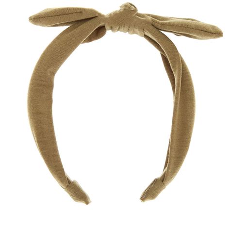 Jersey Solid Knotted Bow Headband Sage Claires