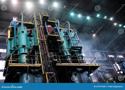 Smelting plant stock photo. Image of manufacture, ironworks - 35747368