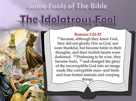 Ppt Some Fools Of The Bible Powerpoint Presentation Free Download