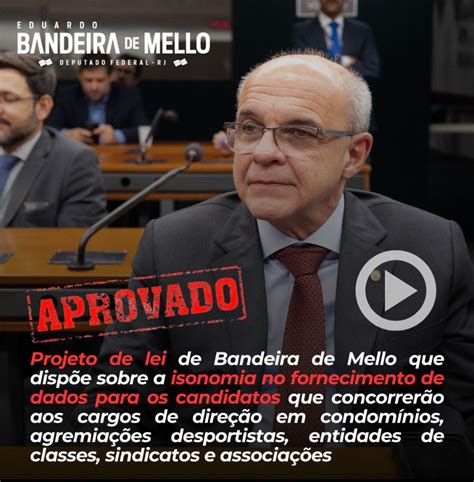 Projeto de lei de Bandeira de Mello é aprovado pela CCJ Eduardo