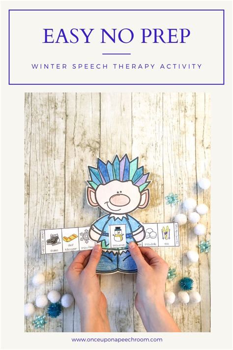 No Prep Jack Frost Language Sliders Winter Speech Therapy Activity