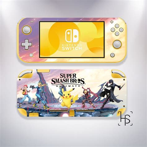 Super Smash Bros Ultimate Nintendo Switch Lite Vinyl Skin Etsy Uk