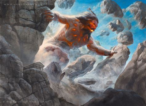 Stoneshock Giant Mtg Art From Theros Set By Lars Grant West Art Of