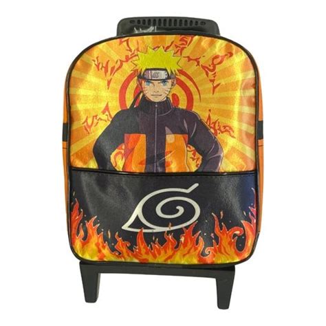 Mochila De Rodinha Infantil Do Naruto Bolsa De Rodinha Escolar Infantil