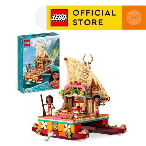 Lego Disney Moanas Wayfinding Boat Building Toy Set Pieces