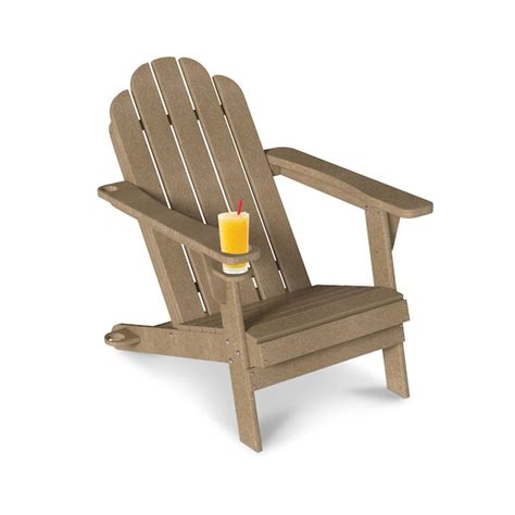 Casainc Adirondack Chair Grayish Brown Hdpe Frame Stationary Adirondack