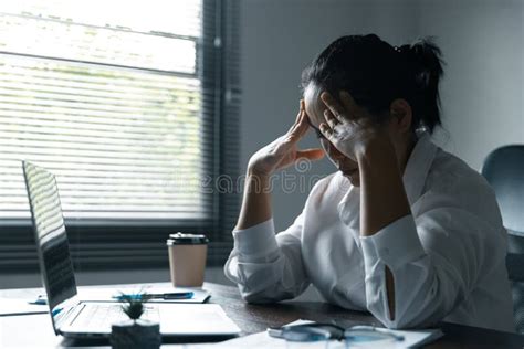 A Woman Battles Depression And Stress In Her Workplace Highlighting