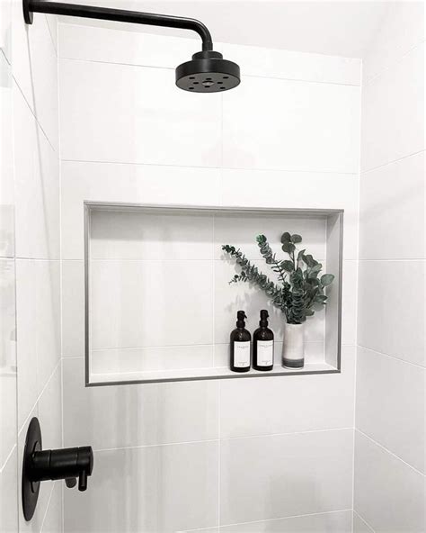 27 Shower Niche Trim Ideas To Finish Off Your Shower Tile Shower