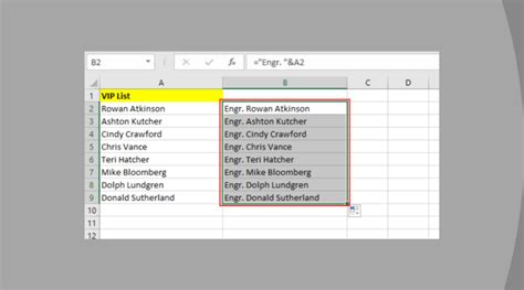 Adding Text To The Beginning Or End Of All Cells In Microsoft Excel