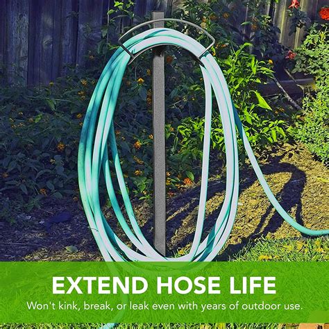 Yard Butler Heavy Duty Metal Free Standing In Ground Outdoor Hose