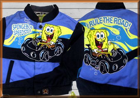 Spongebob Speedster Kids Cartoon Character Jacket By Jh Design 4994