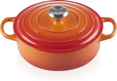 Le Creuset Lage Braadpan Risottopan Signature Oranjerood Cm