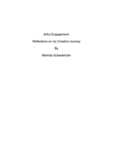 Artful Engagement Reflections On My Creative Journey By Melinda