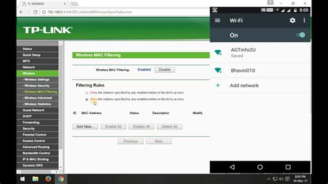 Tp Link Router Mac Based Wifi Access Wireless Mac Filtering Youtube