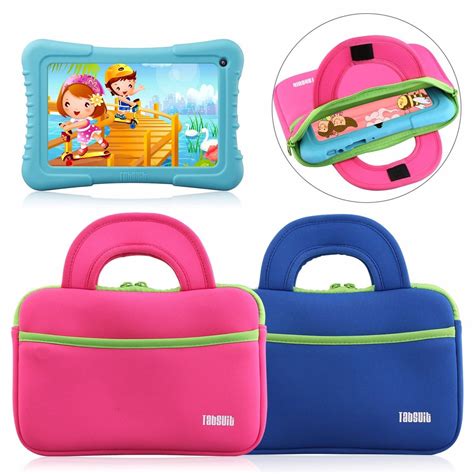 Tablet Sleeve Case Portfolio Handle Carry Bag for 7'' Kids Tab ...