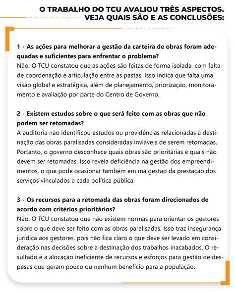 Brasil Tem Mil Obras Paralisadas Financiadas Recursos Federais