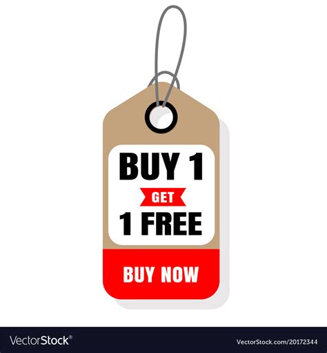 Price Tag Buy Get Free Now Image Royalty Free Vector Image