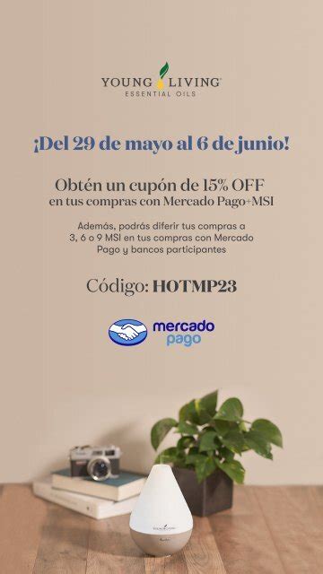 Cupón descuento Hot Sale Mercado Pago Digital Library Young Living