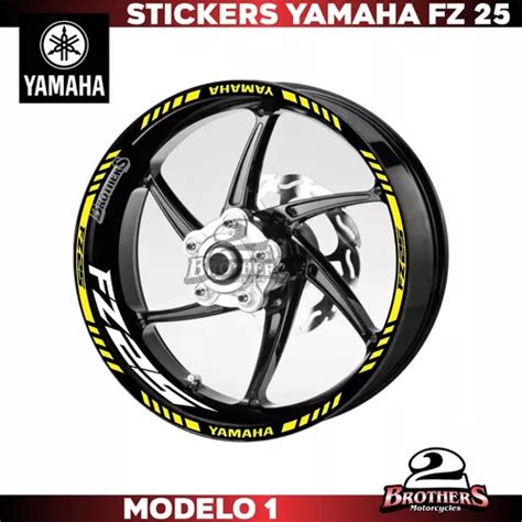 Calcomanías Stickers Reflejante Rines Yamaha Fz25 Fz2 0 Fz16 Envío gratis