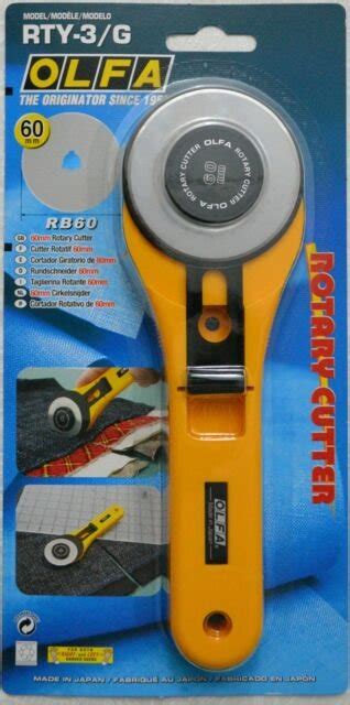 Olfa Rotary Cutter 60mm RB60 RTY 3 G