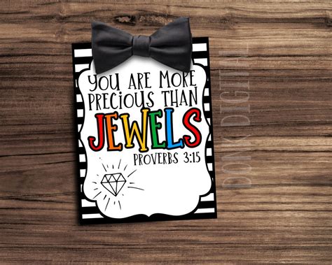 You Are More Precious Than Jewels Sunday School Printable Church