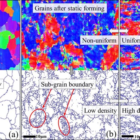 Grains And Grain Boundary Maps Of A Initial Specimen B