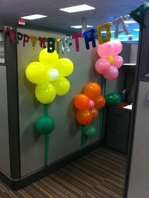 12 Best Office Birthday Decorations Images On Pinterest Anniversary