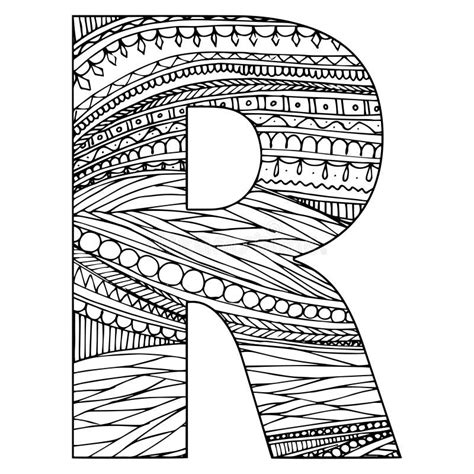 Zentangle Letter R Stock Illustrations 39 Zentangle Letter R Stock