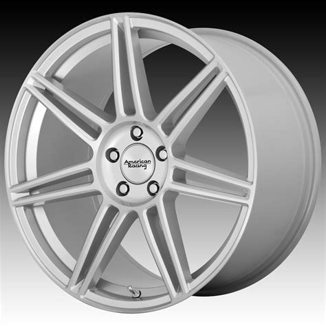 American Racing Ar Redline Brushed Silver Custom Wheels Rims Ar