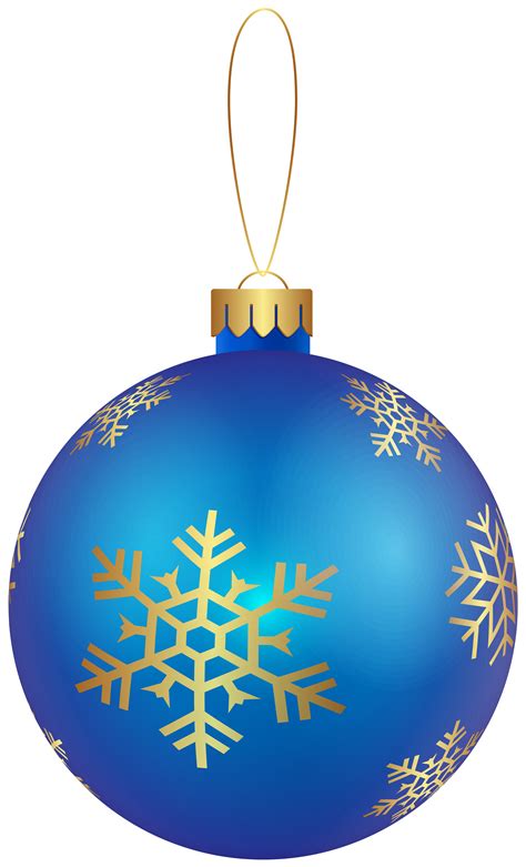 Blue Christmas Ornament Clip Art