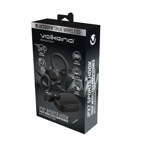 Volkano Momentum Series Ipx7 Sports Hook Tws Earphones Mikrotech