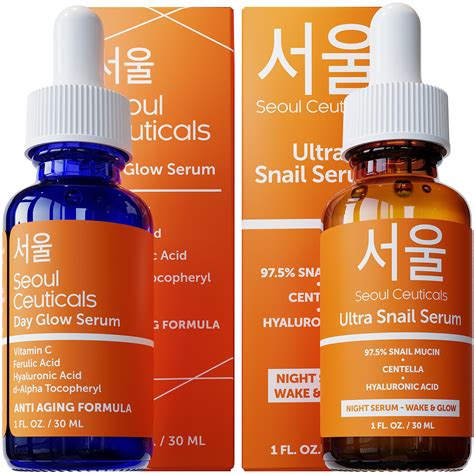 Buy Korean Skin Care Day Night Serum Set Contains Potent C Daytime