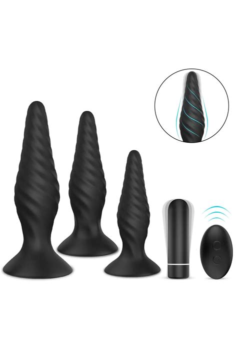 Erotica Cream Rct Kablosuz Kumandalı Elektro Şok Titreşimli Anal Plug Set Fiyatı Yorumları