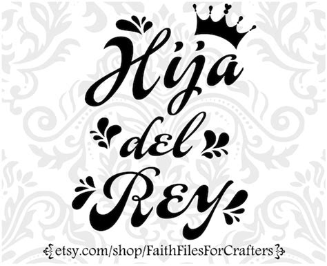 Hija Del Rey Svg Daughter Of The King Svg Camisa Cristiana Etsy España