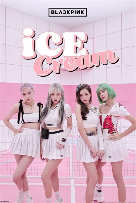 Blackpink Merchandise Ice Cream Group Photo Rose Lisa Jisoo Jennie Kpop