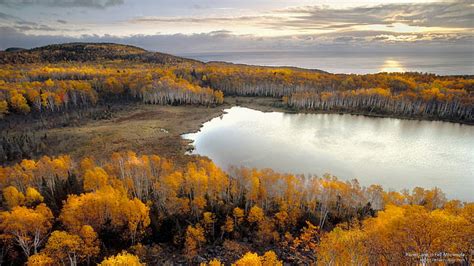 Hd Wallpaper Raven Lake In Fall Minnesota Wallpaper Flare